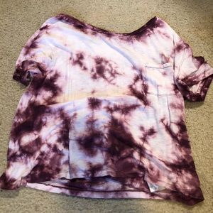 American eagle purple tie dye T shirt